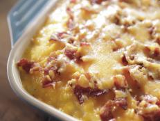 Trisha Yearwood's potato casserole from Food Network is extra-savory thanks to cheddar and bacon.