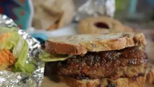 Fried Meatloaf Sandwich