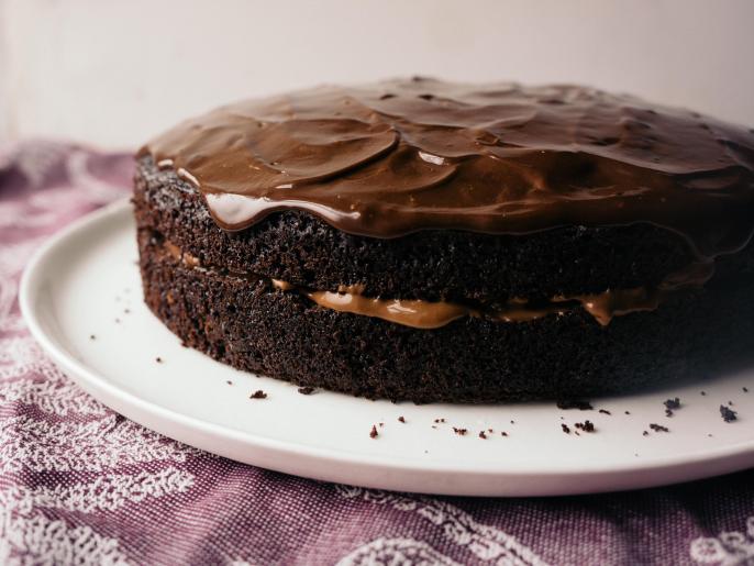 Triple Chocolate Boston Cream Pie Recipe Samantha Seneviratne Food Network