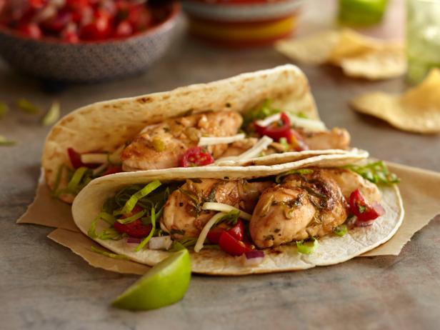 Lime Chicken Soft Taco Recipe  Food Network-4468
