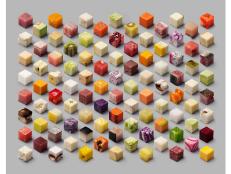 Food may never have looked at once so exposed and so elemental as it does in "Cubes," an image created by Amsterdam-based visual artists Lernert &amp; Sander.