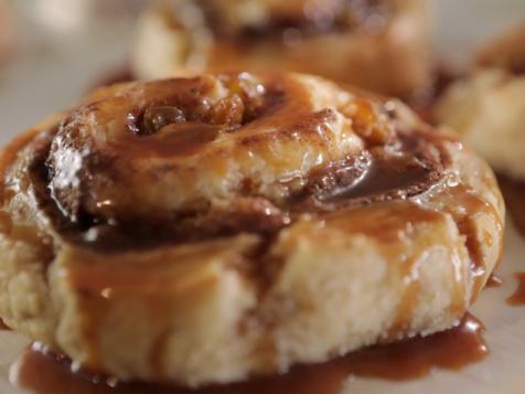 Cinnamon Roll Biscuits with Sweet Tea Caramel