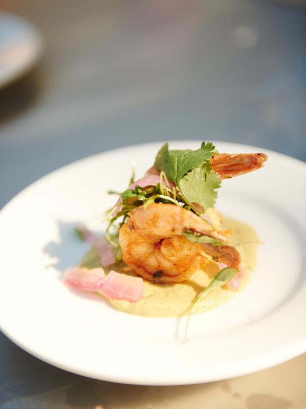 Chipotle Shrimp with Avocado Cream