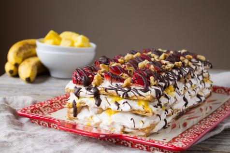 Recipe: No-Bake Banana Split Icebox Cake | Food Network Healthy Eats:  Recipes, Ideas, and Food News | Food Network