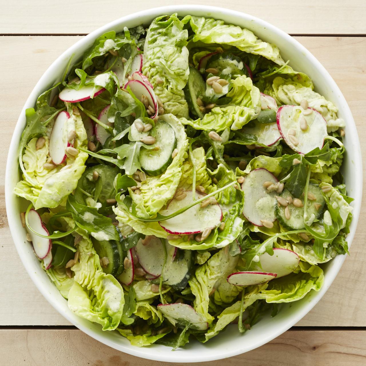 Gluten Free Recipe: Little Gem Salad with Radishes, Pepitas, and