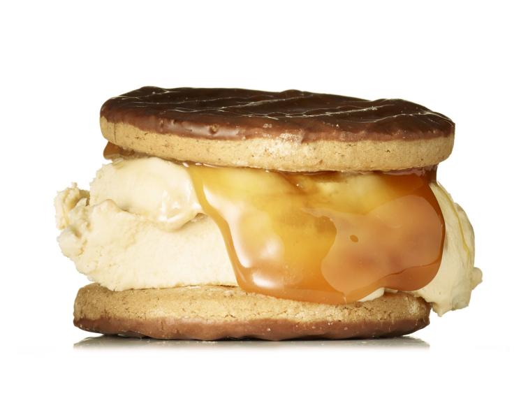 ChocolateCaramel Ice Cream Sandwiches Recipe Food Network Kitchen