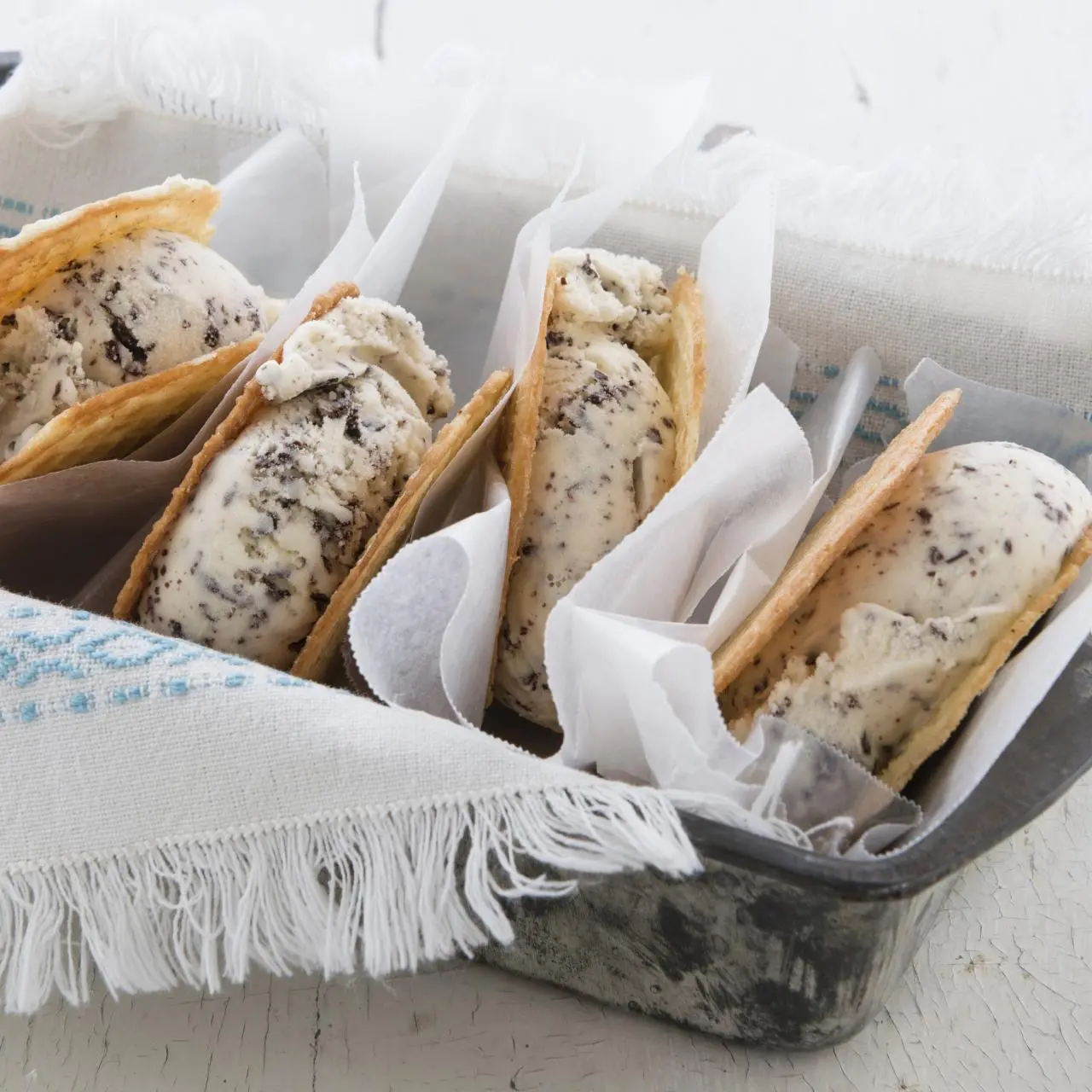 Creamy Fresh Mint Chip Gelato