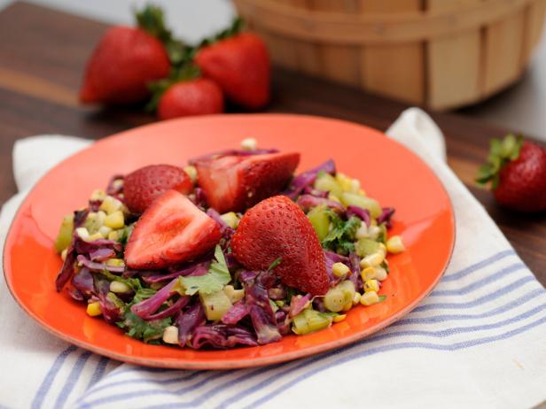 Grilled Seasonal Salad with Avocado Dressing