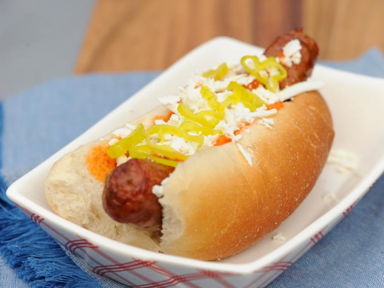 Smoked Italian Sausage Hoagie Recipe Jeff Mauro Food Network