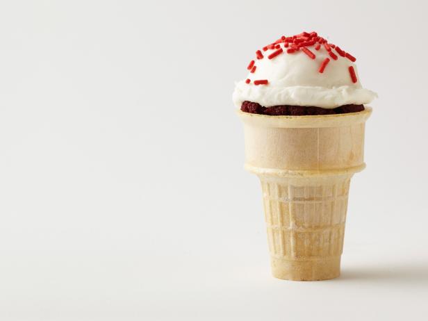 Red Velvet Cone Cakes