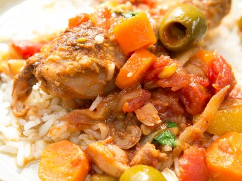 Braised Chicken with Dates, Lemon and Pine Nuts