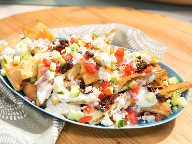 Greek Pita Nachos Recipe | Kelsey Nixon | Food Network