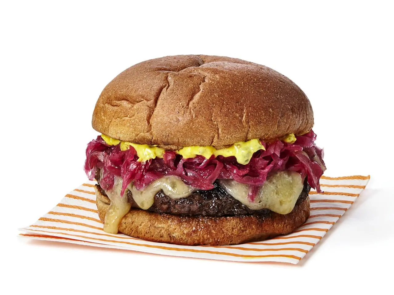 Danish Meatball Burgers with Pickled Red Cabbage Recipe | Food Network