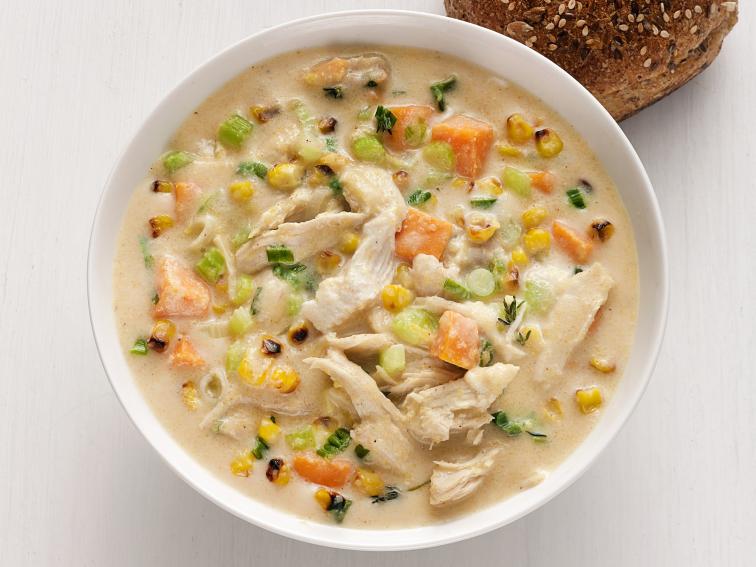 Roasted Corn and Chicken Chowder Recipe Food Network Kitchen Food