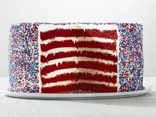 Red Firework Recipes Red Velvet Fireworks Cake Recipe - Chef's Resource Recipes