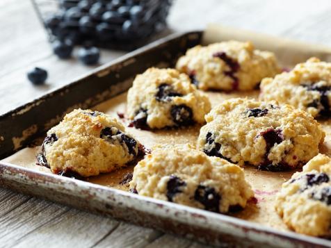 Lemon Blueberry Drop Biscuits