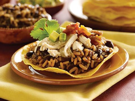 Black Beans and Rice Tostadas
