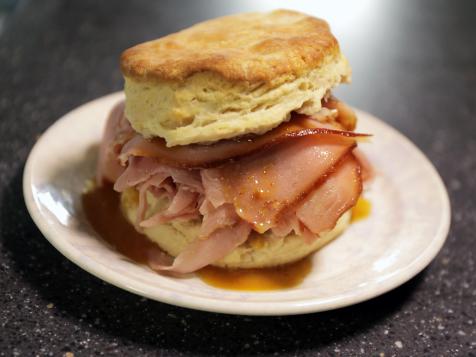 Smoked Ham Biscuit Sandwich