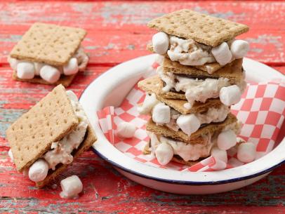 Food Network Kitchenâ  s Sâ  mores Ice Cream Sandwich for KIDS/THANKSGIVING/CAMP CUTTHROAT, as seen on Food Network.