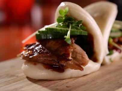 Pork Belly Bao from Fat Choy in Las Vegas, NV as seen on Food Network's Diners, Drive-Ins and Dives episode 2302.