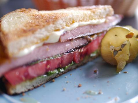 Carl John's Fried Bologna Sandwich