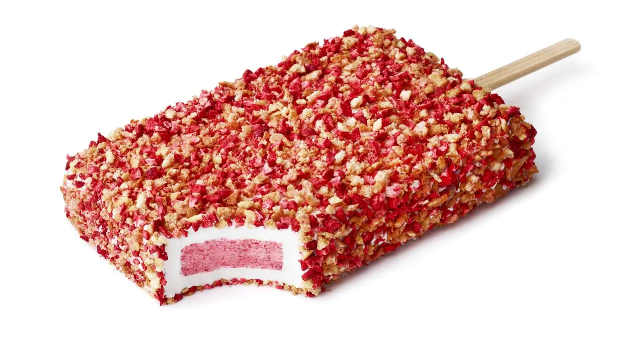 Strawberry Crunch Ice Cream Cake