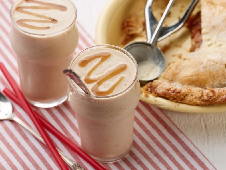 Food Network Kitchenâ  s Apple Pie Milkshakes for KIDS/THANKSGIVING/CAMP CUTTHROAT, as seen on Food Network.