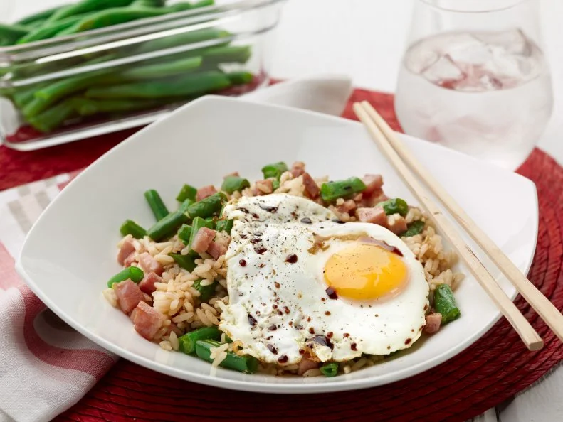 Food Network Kitchenâ  s Thanksgiving Fried Rice for KIDS/THANKSGIVING/CAMP CUTTHROAT, as seen on Food Network.