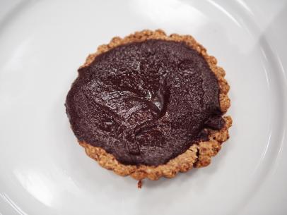Finalist Jay Ducote's dish, Summer Sweets: Coconut Chocolate Tart, for the Star Challenge, Summer Live, as seen on Food Network Star, Season 11.