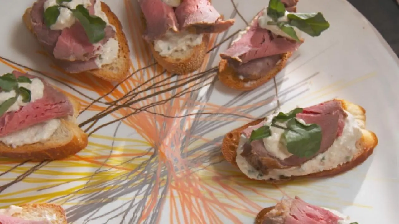 Beef Tenderloin Crostini