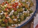 Fried Brussels Sprouts with Pancetta and Goat Cheese, as seen on Food Network's Farmhouse Rules, Season 4.