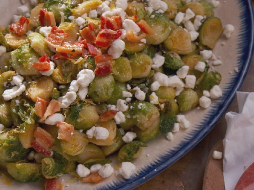 Roasted Brussels Sprouts with Crispy Pancetta Recipe | Nancy Fuller | Food Network