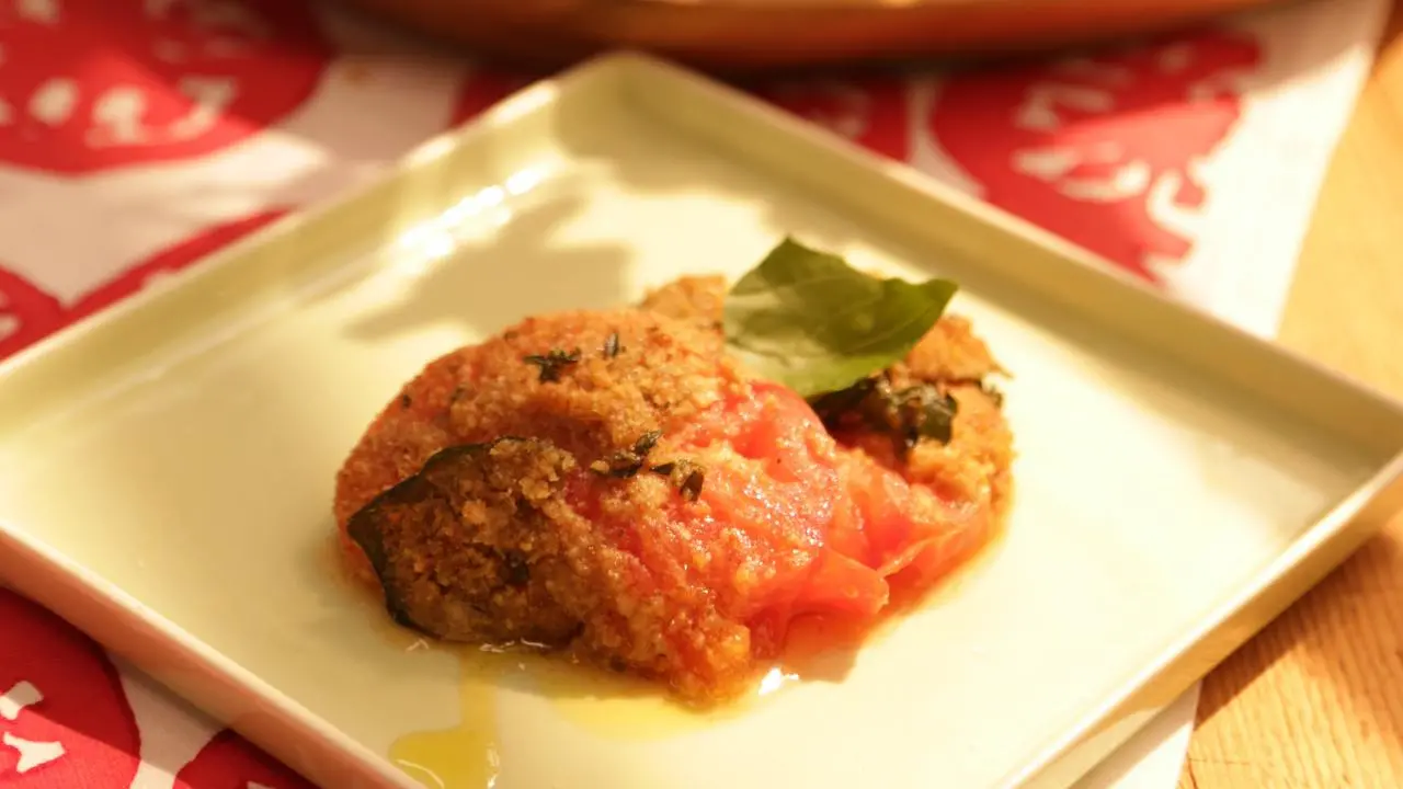 Heirloom Tomato and Pecorino Gratin