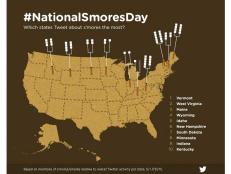 We all love s’mores, but some states apparently love them — or at least love to tweet about them — more than others. How does your state rank?