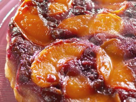 Fresh Peach and Blueberry Upside-Down Cake