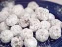 Lynnâ  s Brownie Bites rolled in powdered sugar, as prepared by host Valerie Bertinelli on Valerieâ  s Home Cooking.