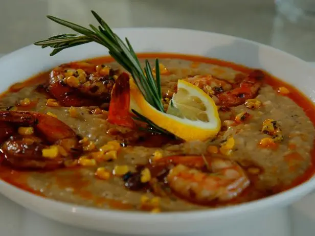 Shrimp and Grits with Louisiana BBQ Sauce Recipe | Food Network