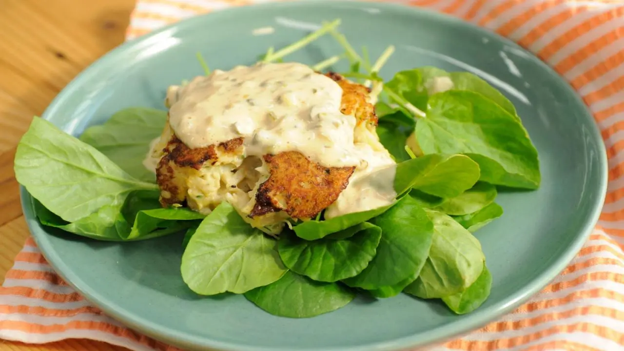 Crab Cakes with Remoulade Sauce Recipe | Katie Lee Biegel | Food Network