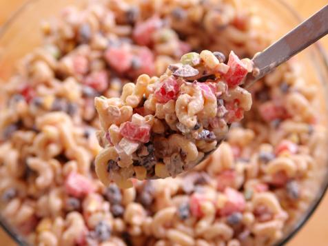 Macaroni Salad with Black Beans, Corn and Salsa