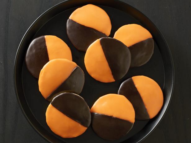 black-and-orange cookies