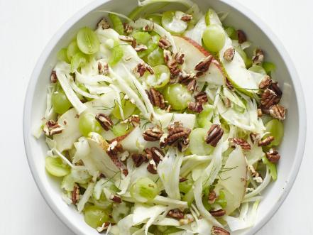 Fennel-Pear Salad with Grapes and Pecans Recipe | Food Network Kitchen ...