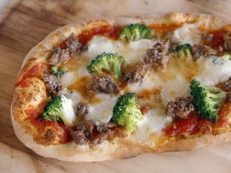 Sausage and Broccoli Pizza