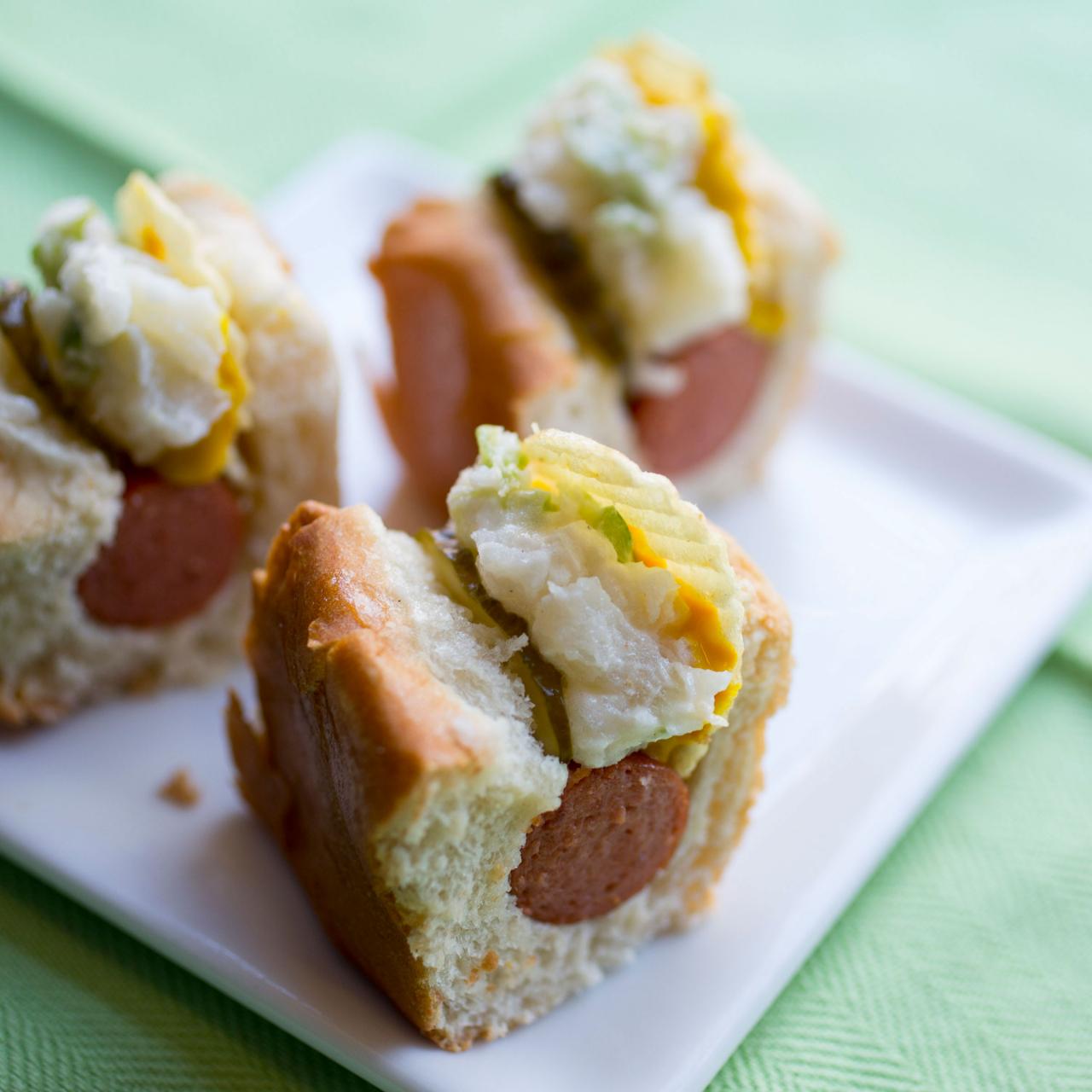 Competition-Inspired Cooking with Your Kids — Double Potato Hot Dog Sliders  | FN Dish - Behind-the-Scenes, Food Trends, and Best Recipes : Food Network  | Food Network