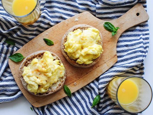 One Recipe, Two Meals: Cheesy Breakfast Sandwich Edition (for You and for the Kids)