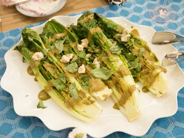 Grilled Romaine with Balsamic Dressing Recipe | Valerie Bertinelli | Food Network