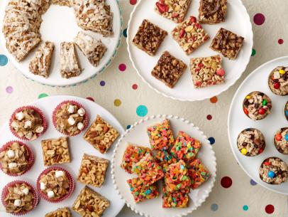 Food Network Kitchenâ  s All the Cereal Treats for KIDS/THANKSGIVING/CAMP CUTTHROAT, as seen on Food Network.