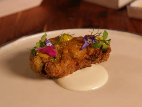 Green Curry Fried Chicken with Smoked Oyster Aioli