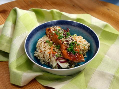 Miso-Glazed Salmon Cold Noodle Salad