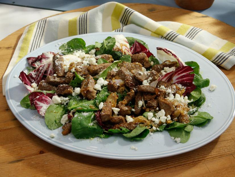 Geoffrey Zakarian's Tri Tip Salad is seen on the set of Food Network's The Kitchen, Season 7.