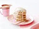 FNK BIRTHDAY PANCAKES
Food Network Kitchen
Food Network
Heavy Cream, Maple Syrup, Cream Cheese, Vanilla Extract, Kosher Salt, Allpurpose
Flour,
Sugar, Baking Powder, Fine Salt, Milk, Unsalted Butter, Confetti Sprinkles, Eggs, Whipped
Cream